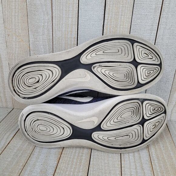 Nike Lunarepic Flyknit Black Blue Low Athletic Running Shoes Women Size 8.5 - Picture 4 of 8